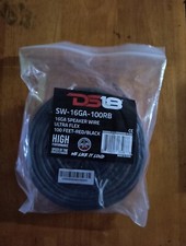 DS18 SW-16GA-100RB 16-GA Ultra Flex Speaker Wire Red and Black 100 Ft