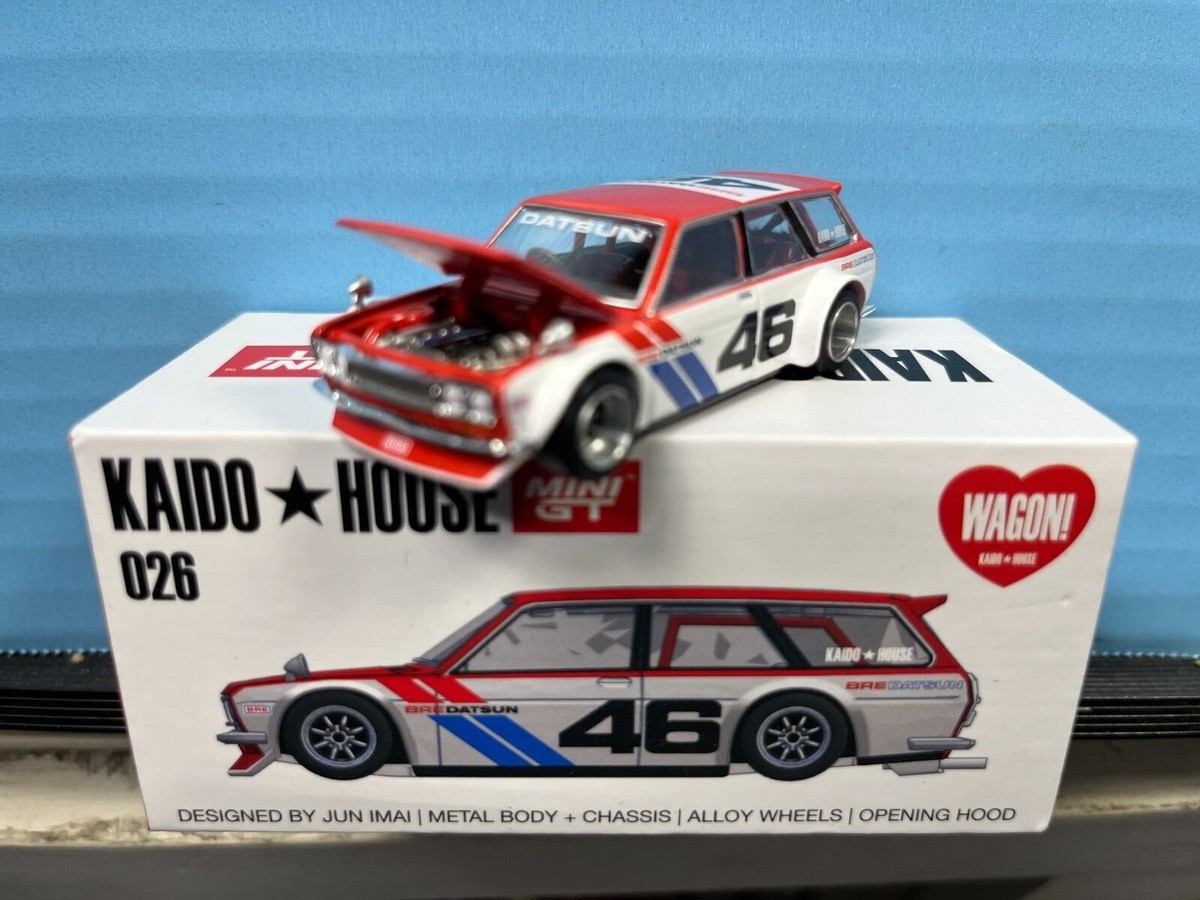 1/64 MINI GT KAIDO HOUSE #26 BRE V1 #46 DATSUN 510 WAGON