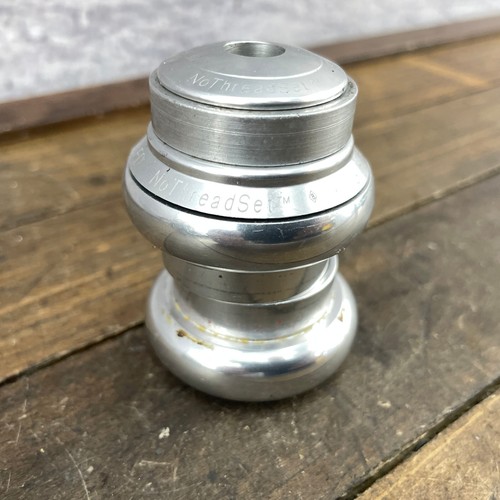 Vintage Chris King Headset 1 1/8 Inch NoThreadset Pewter Early No Logo Silver A3 - Picture 6 of 17
