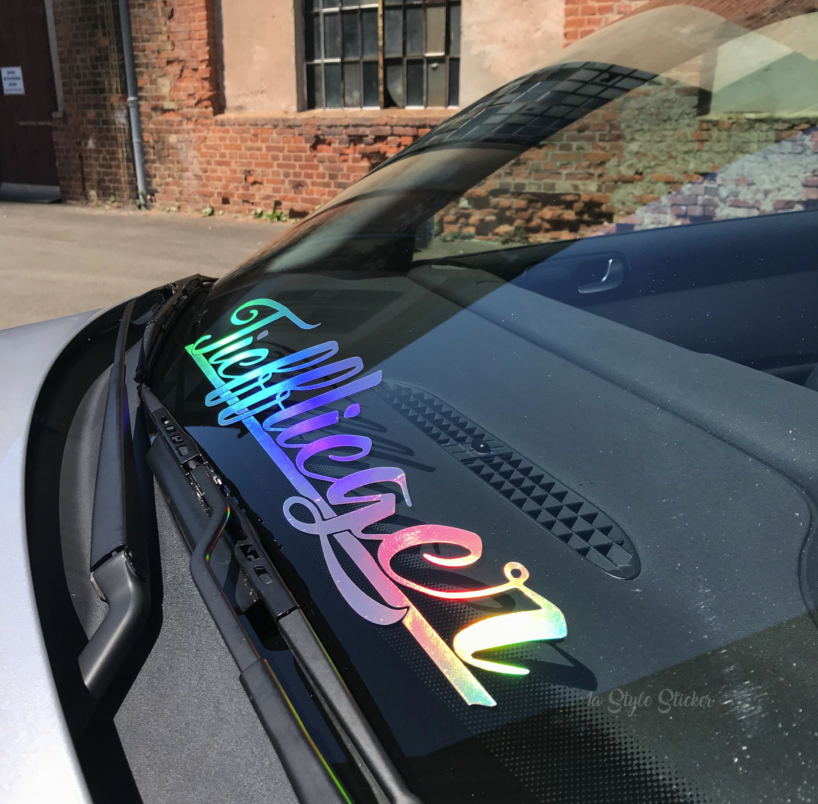 Tiefflieger Oilslick Aufkleber 55cm Frontscheibenaufkleber Sticker Hologramm 354