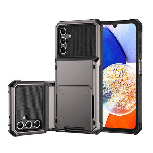 Dual Layer Shockproof Card Holder Slot Case Cover for Samsung Galaxy A14 5G - Bild 2 von 17