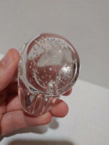 Crystal LARGE SWAN 4" Beautiful Bubble Glass Bird Nature Figurine Statue - Picture 12 of 12