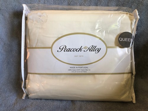 Peacock Alley 310TC 100% Cotton Sateen Sheets - Queen - Made in Portugal - Picture 3 of 14