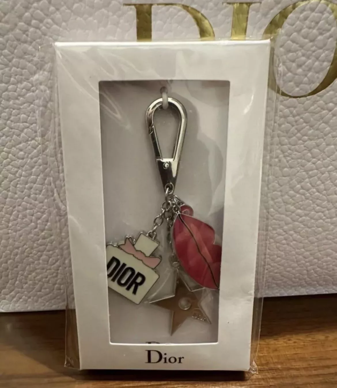 Christian Dior Nouveauté Sac Charm Porte clés Keychain Pas à Vendre Vacances Limitées