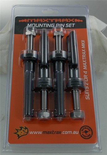 MaxTrax MK2 Mounting Pin Set Befestigungs Kit für MaxTrax Sandbleche NEU OVP - 第 1/1 張圖片
