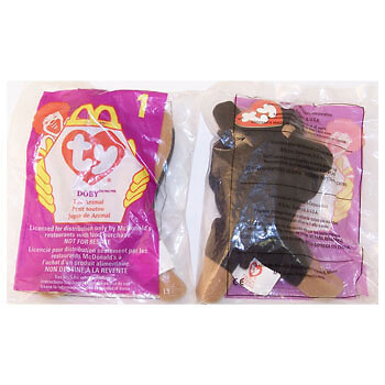 TY McDonald's Teenie Beanie - #1 DOBY the Dog (1998) (4.5 inch) - New in bag - Picture 1 of 1