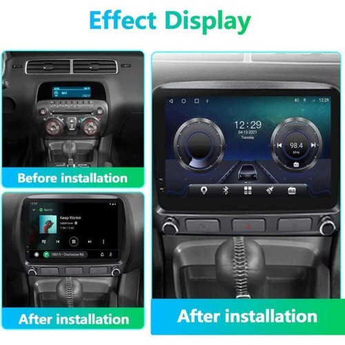 Radio estéreo de coche para Chevrolet Camaro 2010-2015 reproductor de unidad principal de navegación GPS - Imagen 2 de 10