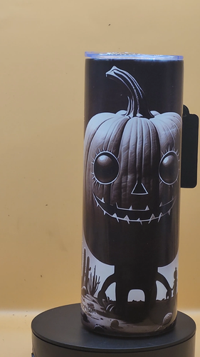 Creepy Pumpkin Scary Spooky Halloween Cactus 20oz Stainless Steel Tumbler #20028 - Video 1 of 1