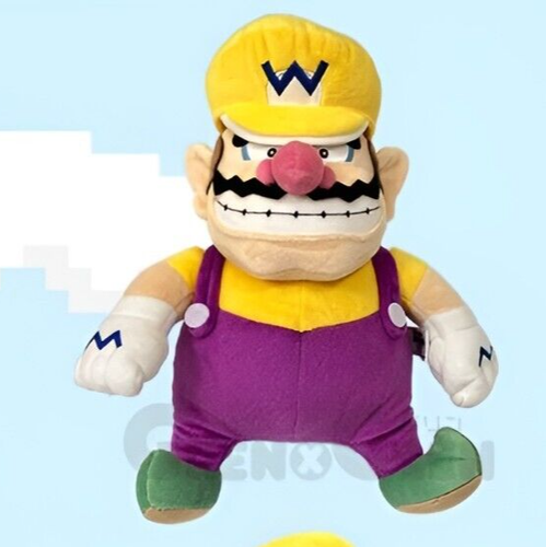 Sanei Boeki Super Mario Peluche Collezione All Star Poliestere Wario GIAPPONE NUOVO - Foto 10 di 44