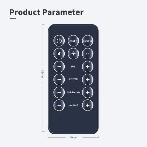 For Trust Gaming GXT 658 Tytan 5.1 Surround Sound Lautsprechersystem Fernbedienung - Bild 7 von 7