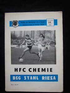 Programm 1978//79 BSG Stahl Riesa Lok Leipzig
