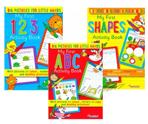 MEIN ERSTES ABC-AKTIVITÄTSBUCH / 123 / WÖRTER / TIERE / FORMEN / GEGENSÄTZE - 3 Packungen - Bild 13 von 14