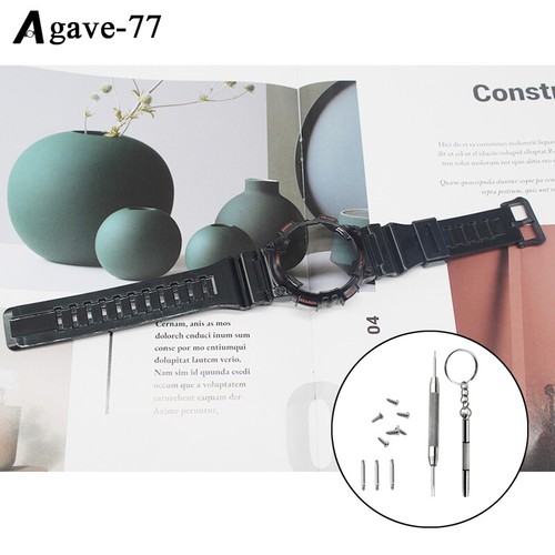 Glänzendes Kautschukarmband + Schutzhülle für Casio AQ-S810W Uhrenarmband Ersatz - Bild 15 von 34
