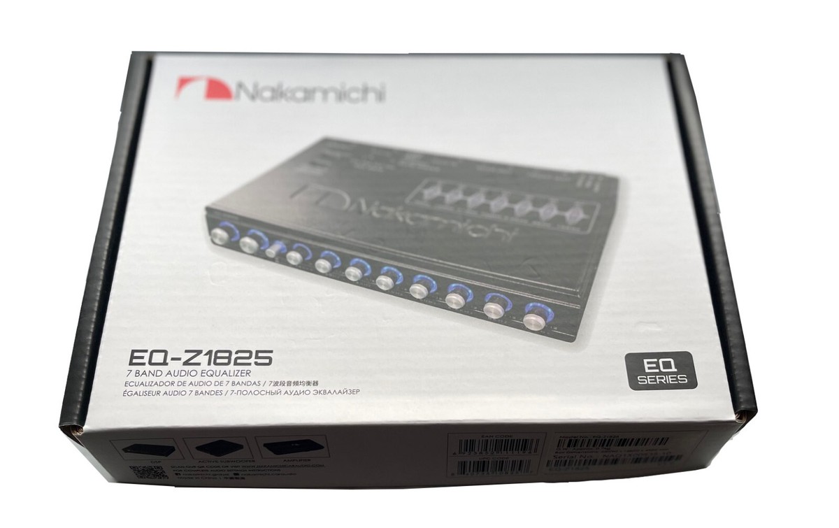 Nakamichi EQ-Z1825 7-Band Audio Equalizer 4-channel output Front