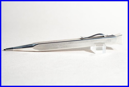 Perfekter 4 seitiger Dreh Bleistift 900er Silber 1930er J. BAUHAUS DESIGN 1.18 - Bild 3 von 5