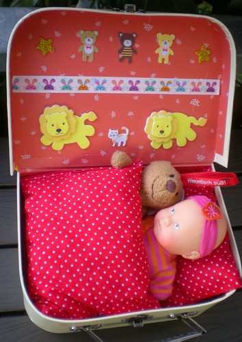 Corolle Puppe 20 cm Babypuppe Callin Spielpuppe + Kinderkoffer Spielkoffer Doll - Bild 7 von 16