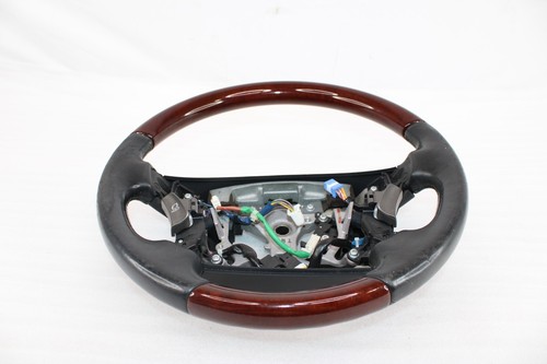 2007-2012 LEXUS LS460 LS460L LS600H - HEATED STEERING WHEEL BLACK LEATHER WOOD - Bild 7 von 17