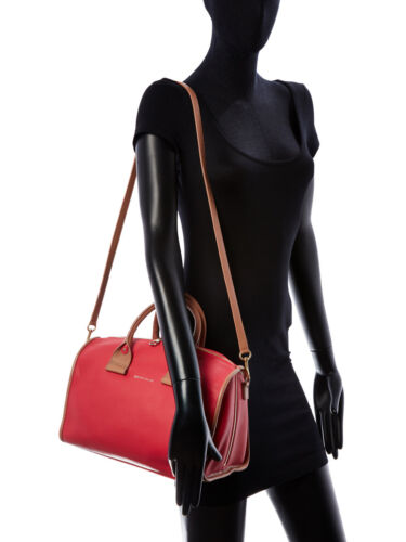 NWT See By Chloé MEDIUM LEATHER SATCHEL CROSSBODY -ORANGE RED - Picture 3 of 4