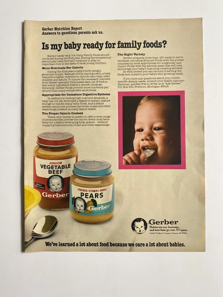 Gerber vegetable beef baby cheap food