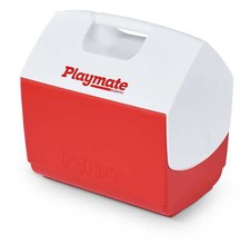 Igloo 16 QT Playmate Elite 30 Can Capacity Ice Chest Cooler, Red Insulated