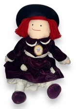 Madeline 60th Anniversary Eden 1999 Plush Cloth Doll Purple Velvet Dress 18"