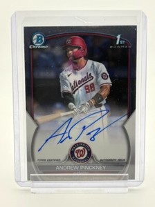 2023 Bowman Draft Andrew Pinckney Base Chrome Auto No. CDA-AP
