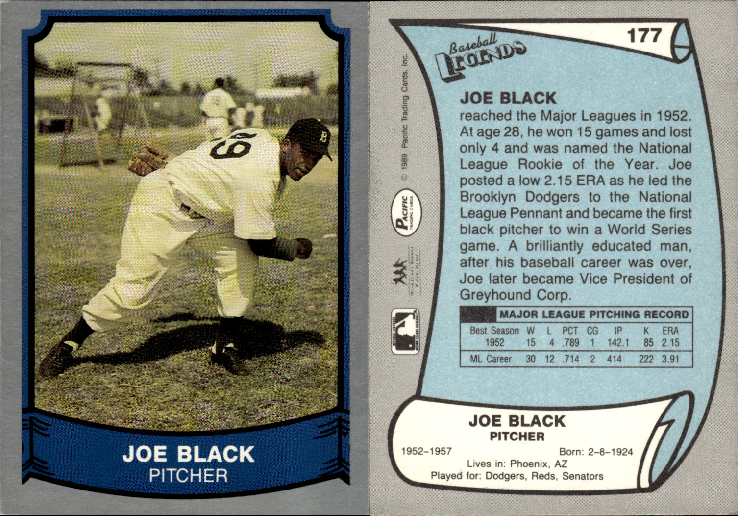 1989 Pacific Legends II Baseball ~ Choose Your Card