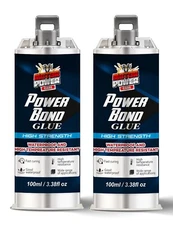 2 x Automotive Power Bond Glue, Metal Repair Glue, High-Temperature Resistant