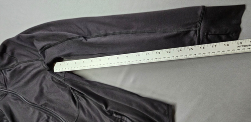 Active Old Navy Womens Sports Fitness Fitted Black Thumbhole Full Zip Jacket Lg - Picture 11 of 13