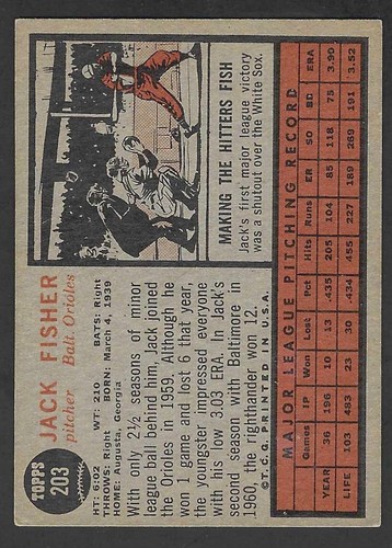 1962 Topps Baseball U Pick (1-370) Complete Your Set - Picture 221 of 377