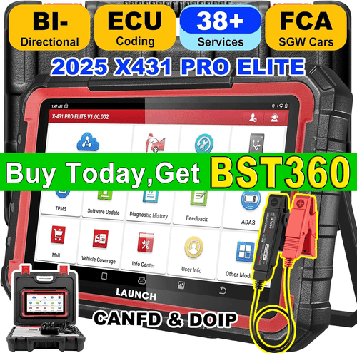 2025 LAUNCH X431 PRO Elite PRO5 Bidirectional Car Diagnostic Scanner ECU Coding - Picture 1 of 17