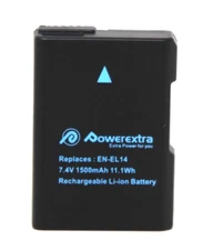 USED - PowerExtra EN-EL 14 Battries