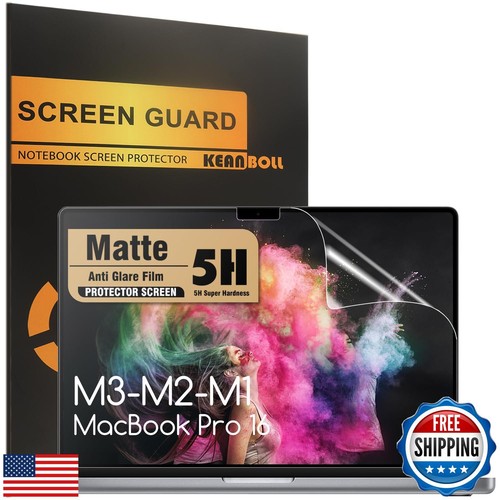3 Pack Anti Glare (Matte) Screen Protector Designed for MacBook Pro 16 inch (