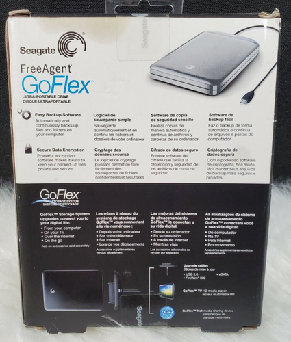 Seagate FreeAgent GoFlex 320GB External Hard Drive 5400RPM - STAA320101 - Picture 2 of 2