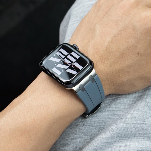 Bracelet en silicone souple pour Apple Watch Ultra 49MM bracelet en caoutchouc pour Iwatch 10 9 8 7 6 - Photo 4 sur 36