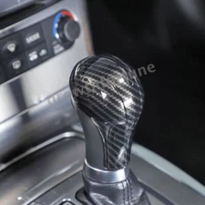 Carbon Fiber Black Gear Shift Knob Cover Trim For Infiniti G25 G35 G37 2007-2013