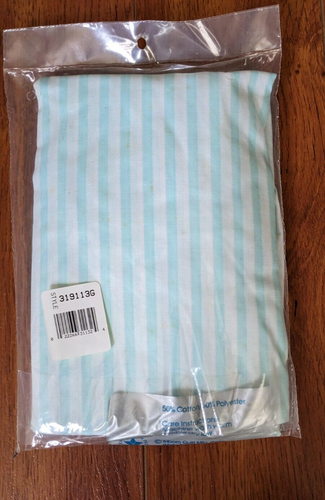 NOS Cuddle Time LENZUOLA ADERENTE ~ Materasso standard 28"x52" righe blu DIFETTI - Foto 3 di 7