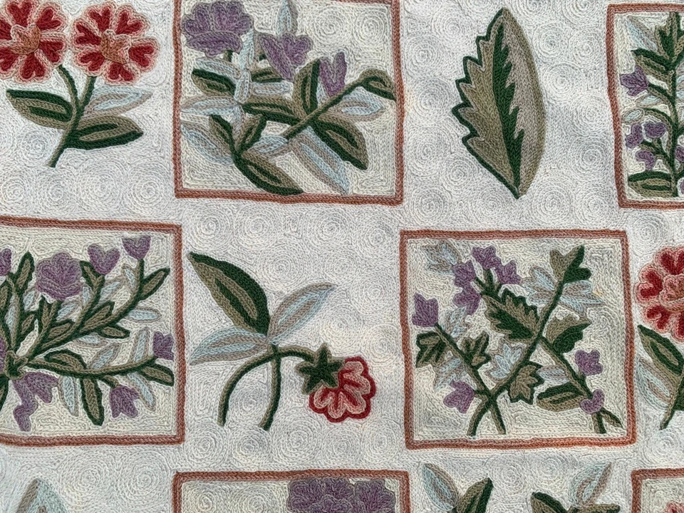 Impresionante alfombra vintage estilo francés Aubusson punta de aguja 3x5 pies envío gratuito Foto 3 de 4