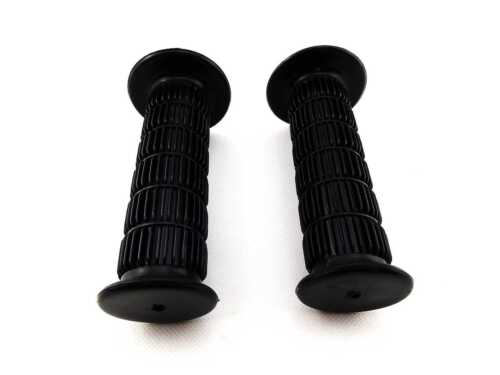 SUZUKI T500 68-75 JBS BLACK HAND GRIP SET LEFT RIGHT PAIR HANDLEBAR GRIPS - Picture 3 of 4