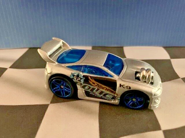 Hot Wheels HW 2004 Roll Patrol 184'Tooned Mitsubishi Eclipse SILVER Police K-9 - Image 2 of 2