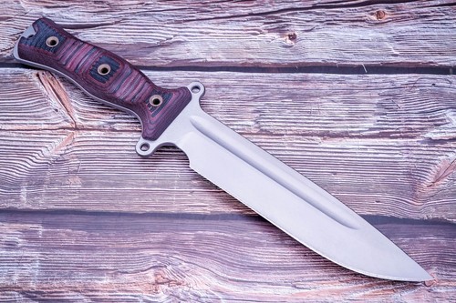 Busse Combat Team Gemini Light Brigade, Big DC Coated INFI, Black & Red G10 - Picture 5 of 8