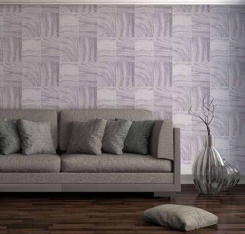 Exclusivo papel tapiz vinilo brillo azulejo mármol gris pastel Glitz GL6358 - Imagen 4 de 4