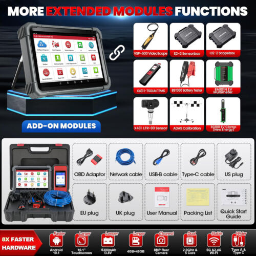 LAUNCH X431 PRO3S+ V+ Elite PRO 5 PAD 5 KFZ OBD2 Diagnosegerät ECU CODING J2534 - Bild 9 von 14