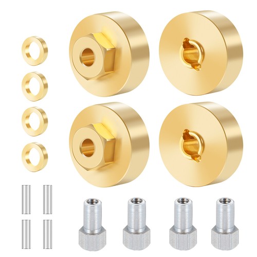 Metal Brass Hex Adapters Counterweight For Axial SCX24 RC Model Racing Car Truck - Picture 4 of 11