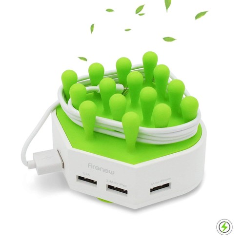 4-Port USB Fast Charger Station Charging Dock Stand Organizer Phone/iPad - Picture 9 of 13