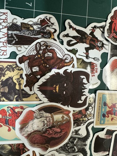 KRAMPUS STICKERS LAPTOP, Dark MAGIC, NAUGHTY DEVIL KRAMPUS NAUGHT - Picture 3 of 9