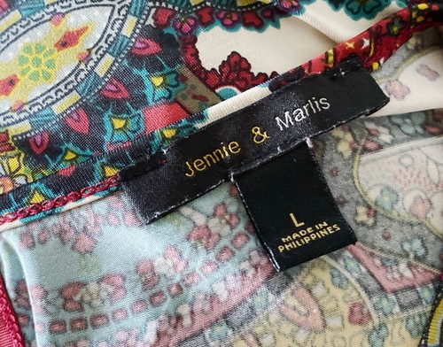 Camisa boho JENNIE & MARLIS para mujer talla grande manga campana ojo de cerradura imitación envoltura - Imagen 10 de 10