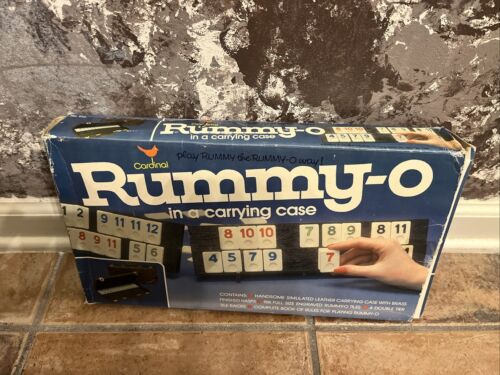 Vintage "Rummy-O" Tile Game in VINYL Case by Cardinal Games 1973 100% COMPLETE - Picture 2 of 13