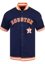 Houston Astros Pro Standard Navy Button Down Official MLB Classic Jersey