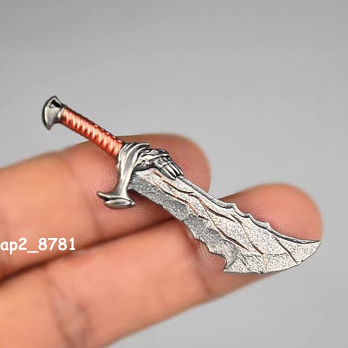 1/12 Scale Metal Axe Blade Of Chaos Model For Kratos 6'' Action Figure Body - Picture 5 of 14